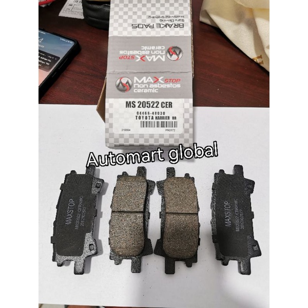 Brake pad kampas rem belakang toyota harrier ceramic