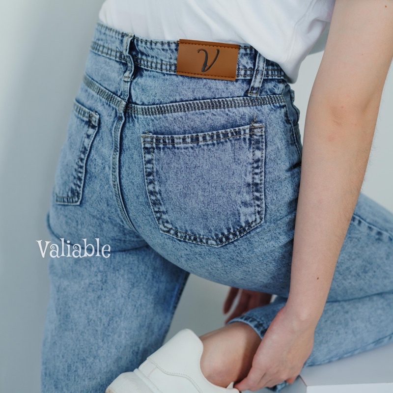 Basic Jeans Highwaist Wide Leg Valiable