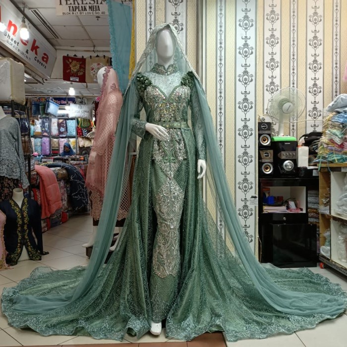 gamis syar i asdf 10101 Original Produk Kebaya Dress Pesta wedding dress murah - wardah, all size fi