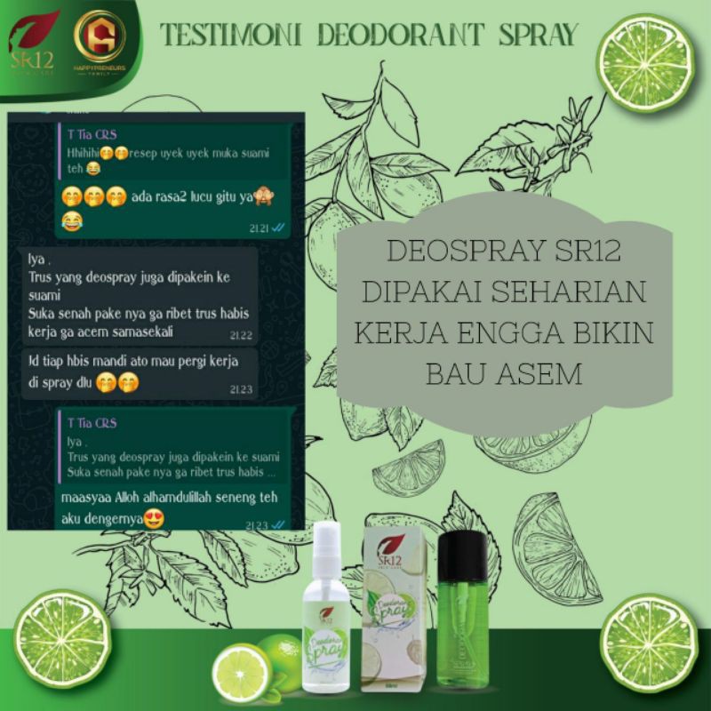 BEST SELLER DEODORANT SPRAY TAWAS SR12 HERBAL / AMPUH MENGHILANGKAN BAU BADAN PERMANEN / PEMUTIH KETIAK BPOM