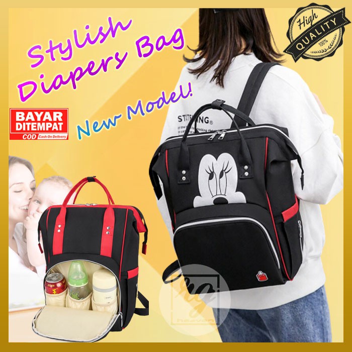 Tas Bayi Diapers Medium Baby Bag Disney Minnie Mickey GT 227
