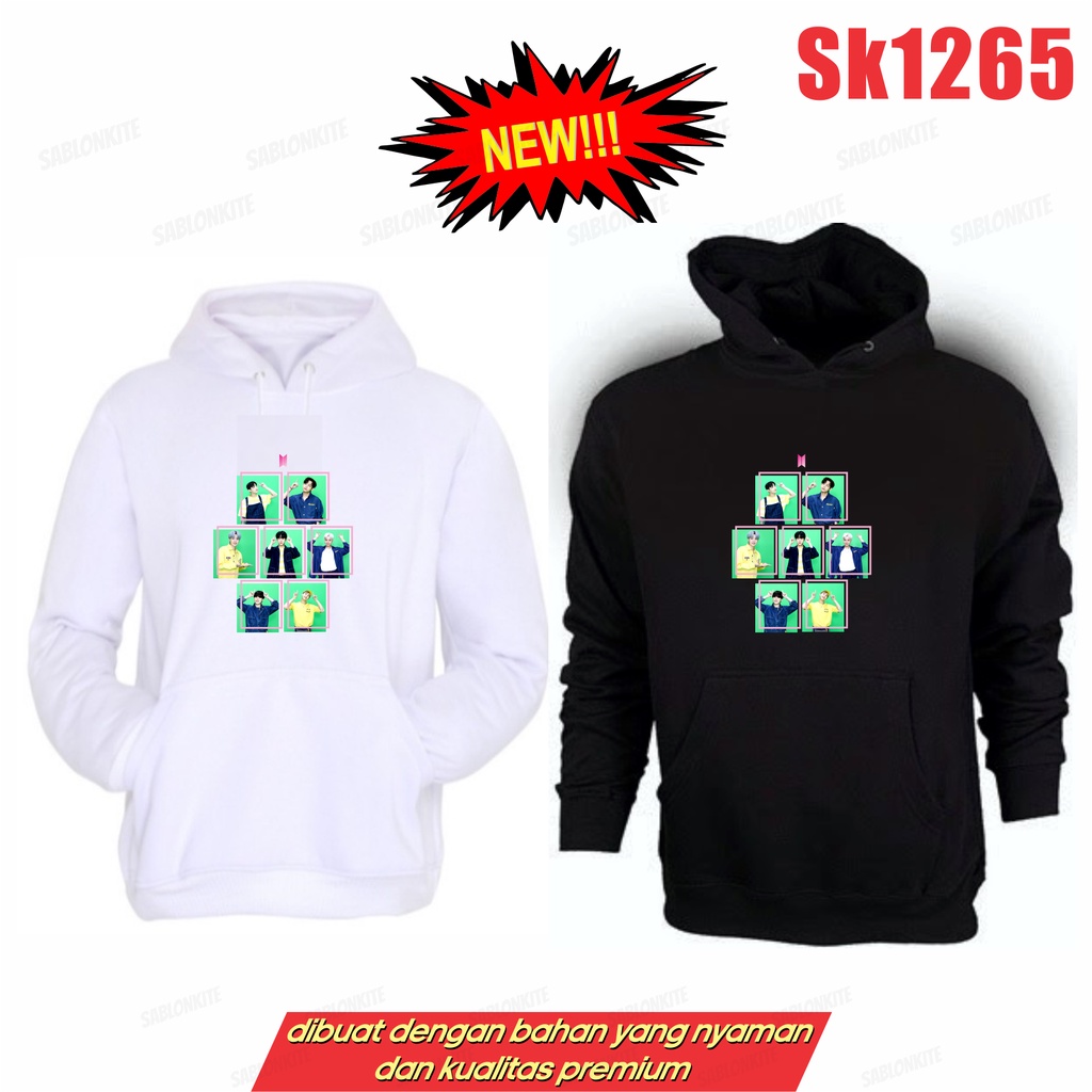 MURAH!!! SWEATER HOODIE KPOP HIJAU SK1265 UNISEX