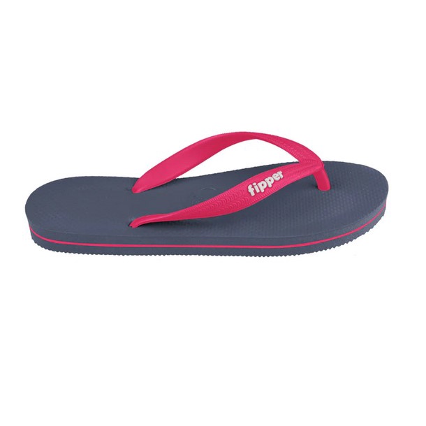 Sandal Fipper Slick Grey Red Ruby Original