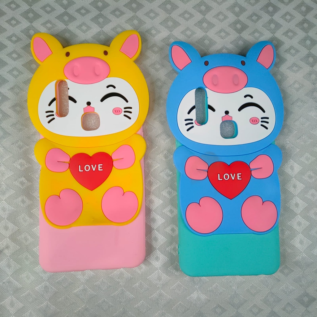 SOFT CASE KARAKTER MIMI CAT LOVE 3D REALME C2 REALME 5 REALME 5 PRO