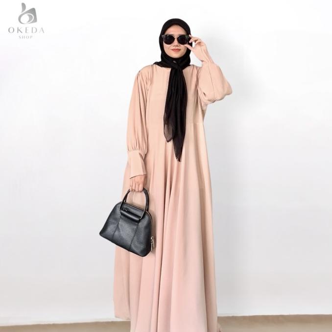 Okeda Shop Maxi Kiarastan Dress Crinkle Original