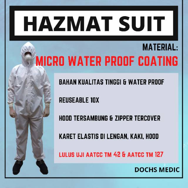 APD Hazmat / Hazmat Suit / Baju Hazmat / Baju APD DOCHS MEDIC