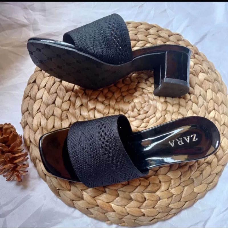 Afrshop Sandal Wanita Zara Kokop Rajut Impor Trrbaru