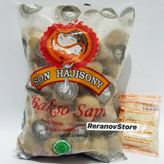 Jual Termurah Bakso Son Haji Sony Asli Lampung Isi 50pcs Bumbu