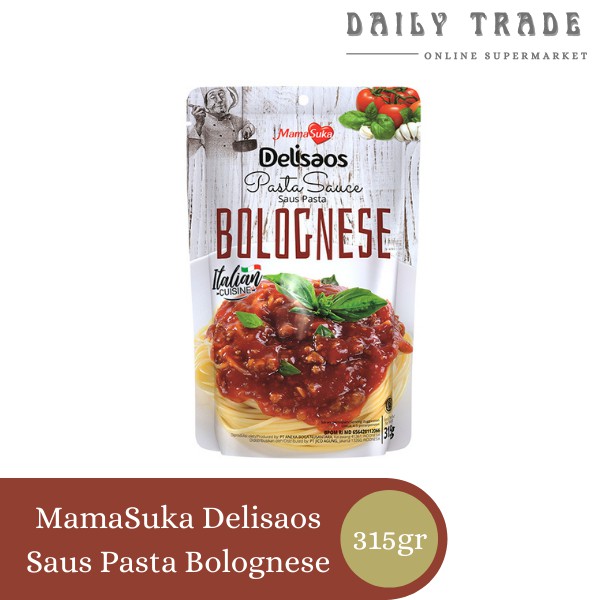 

Mamasuka Delisaos Saus Pasta Bolognese 315gr