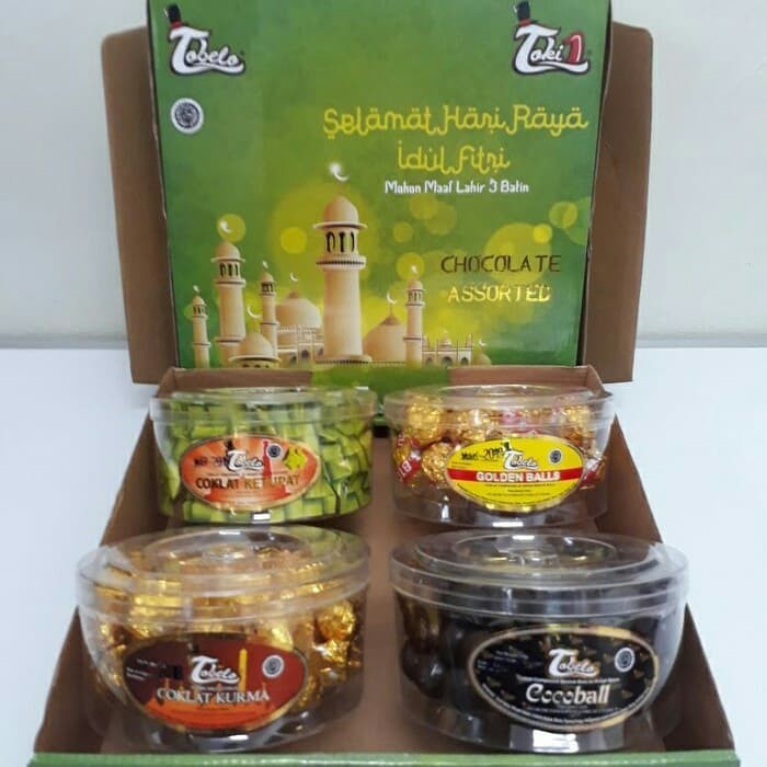 

TOBELO PAKET KOTAK PARCEL ISI 4 TOPLES COKELAT ASSORTED
