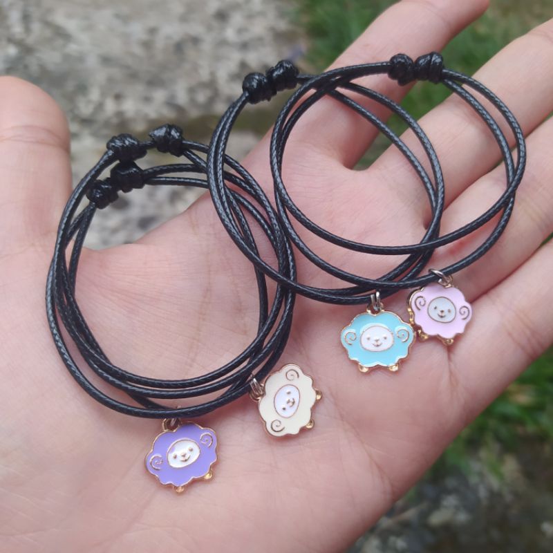 BRACELET MOON & STAR / GELANG BULAN BINTANG COUPLE PERSAHABATAN BESTIE UNIK MURAH-5