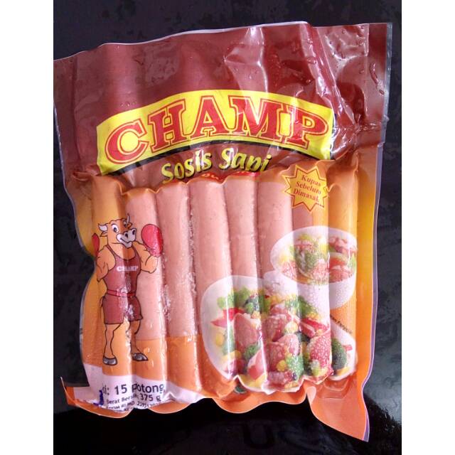 

Champ Sosis Sapi 375gr 15pcs