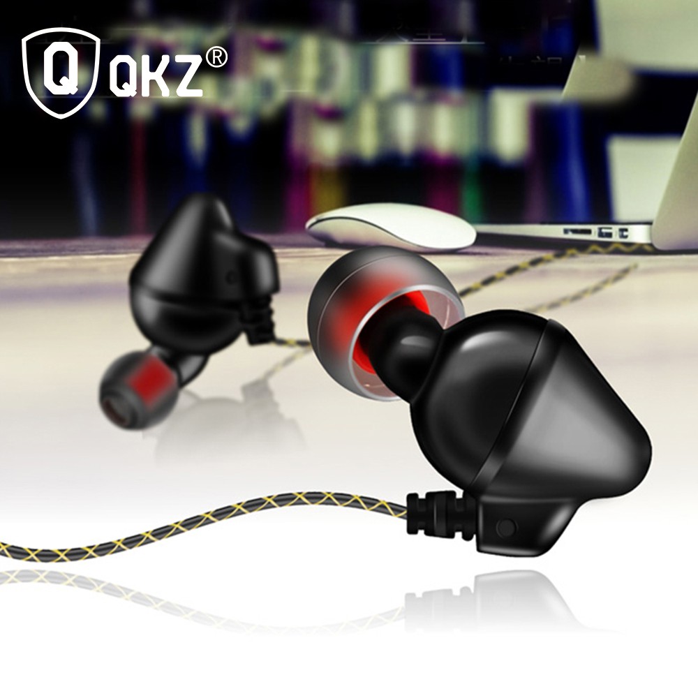 QKZ Piston Earphone with Mic - QKZ-QF2 - Black