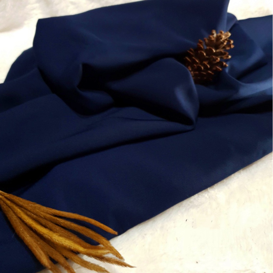 khimar ped nabila , list renda tengah , bahan wolfis , ped antem TERMURAH-navy