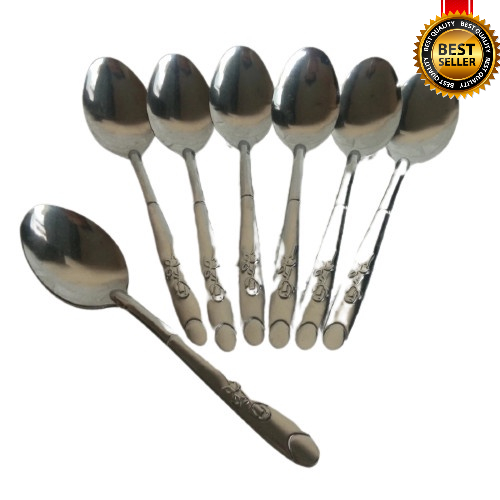 Sendok Makan Motif Bunga Stainless Tebal / sendok mawar stainless steel