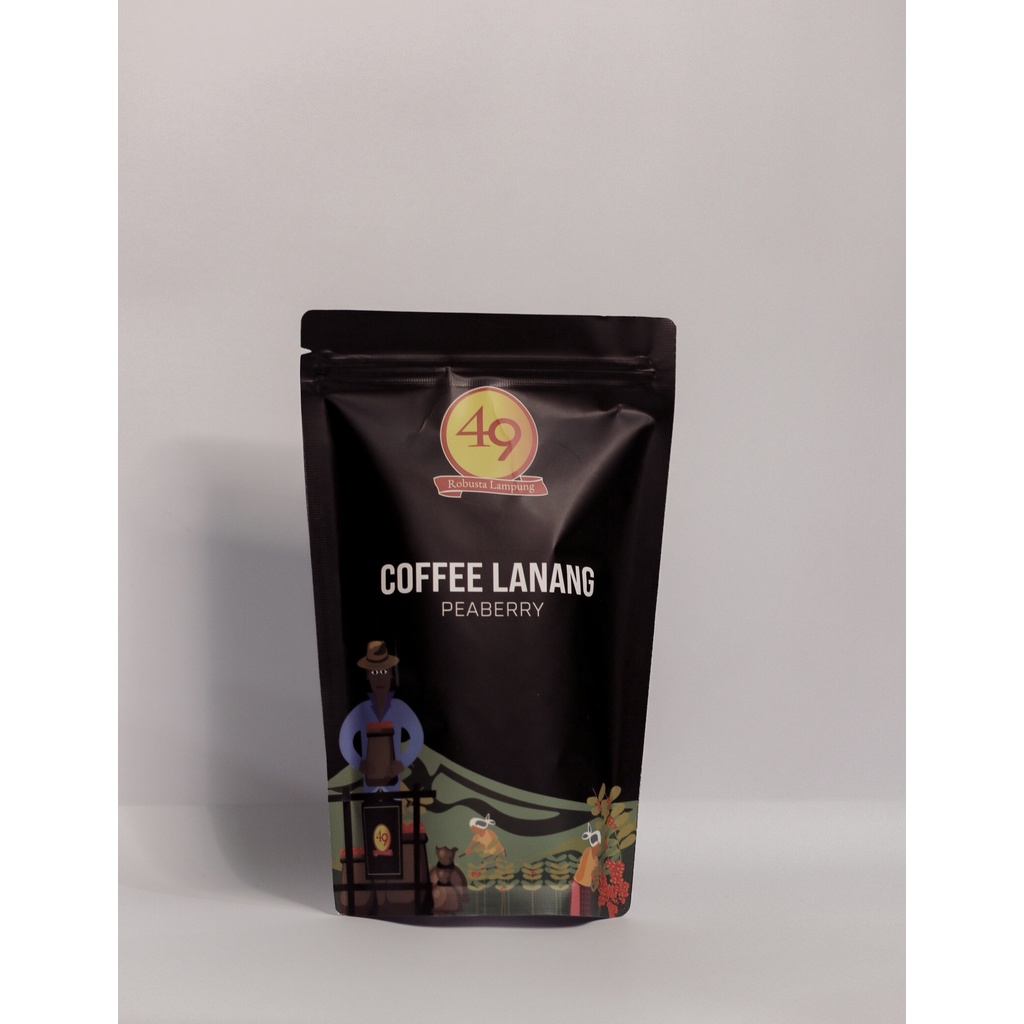 

Kopi 49 Robusta Lanang (Peaberry) Lampung 200gram