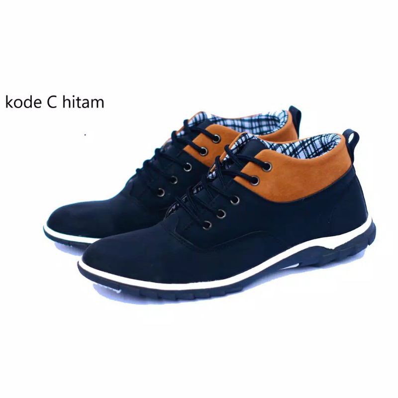 SEPATU BOOTS PRIA CASUAL/FORMAL VENTURA MODEL BRODO