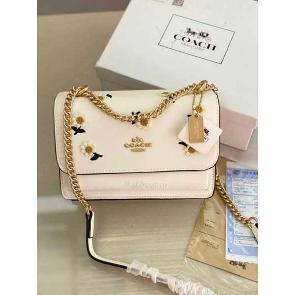 TAS COACH FLOWER INCLUDE BOX KHUSUS PUTIH