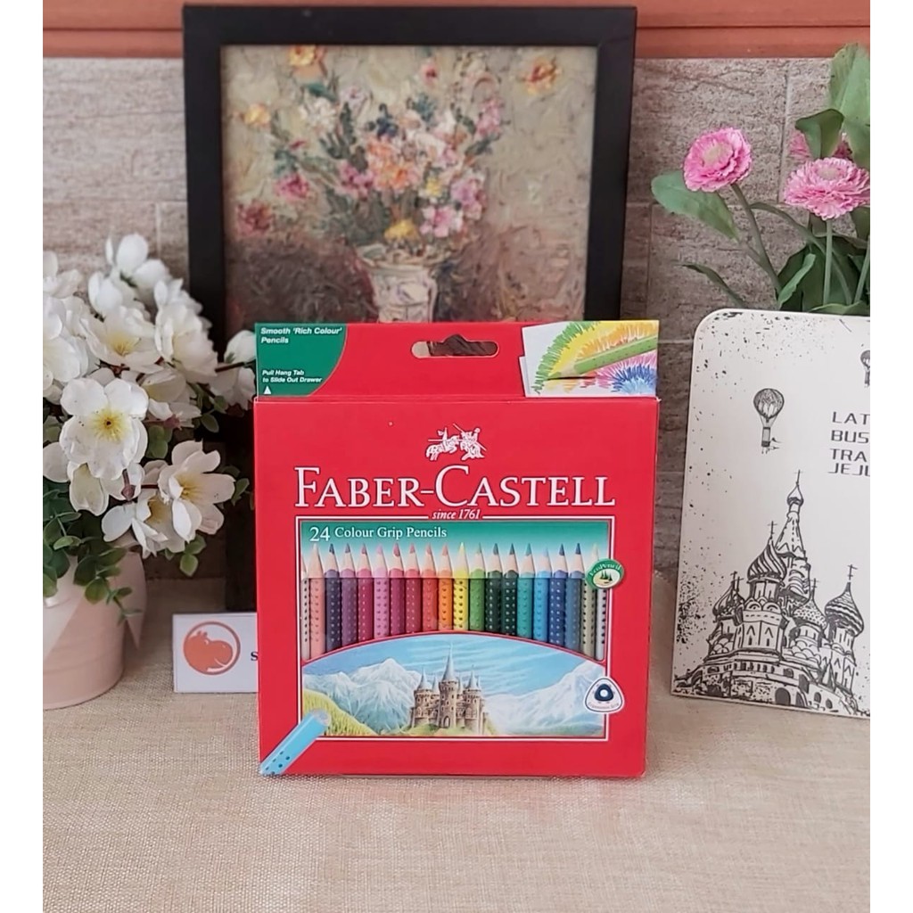 

FABER CASTELL 24 COLOUR GRIP PENCILS/PENSIL WARNA