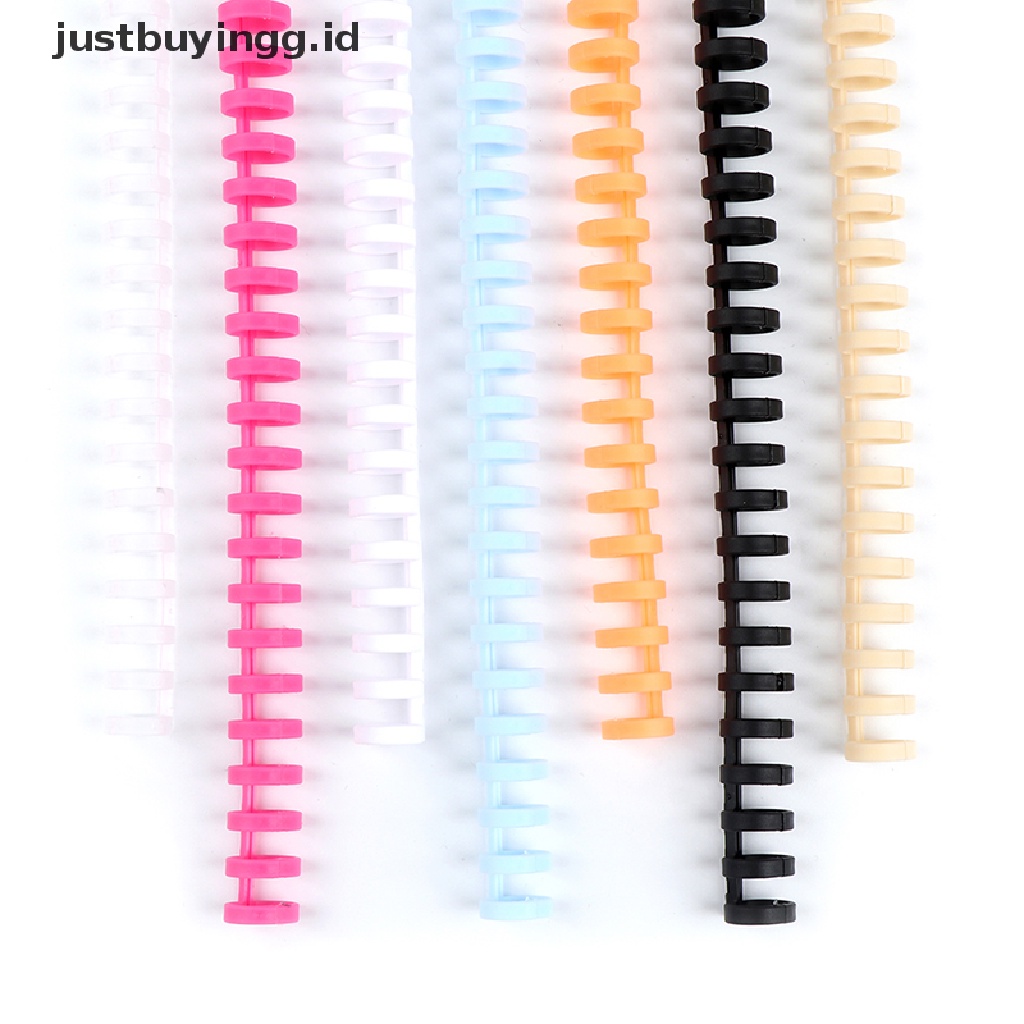 (Justbuyingg.Id) Ring Spiral Loose Leaf 30 Lubang Bahan Plastik Untuk Kertas A4 A5 A6