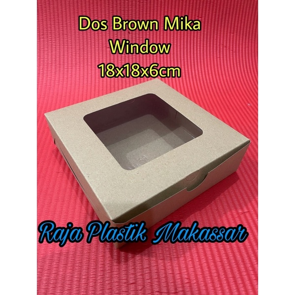 

Dos Brown Mika Window 18x18x6cm