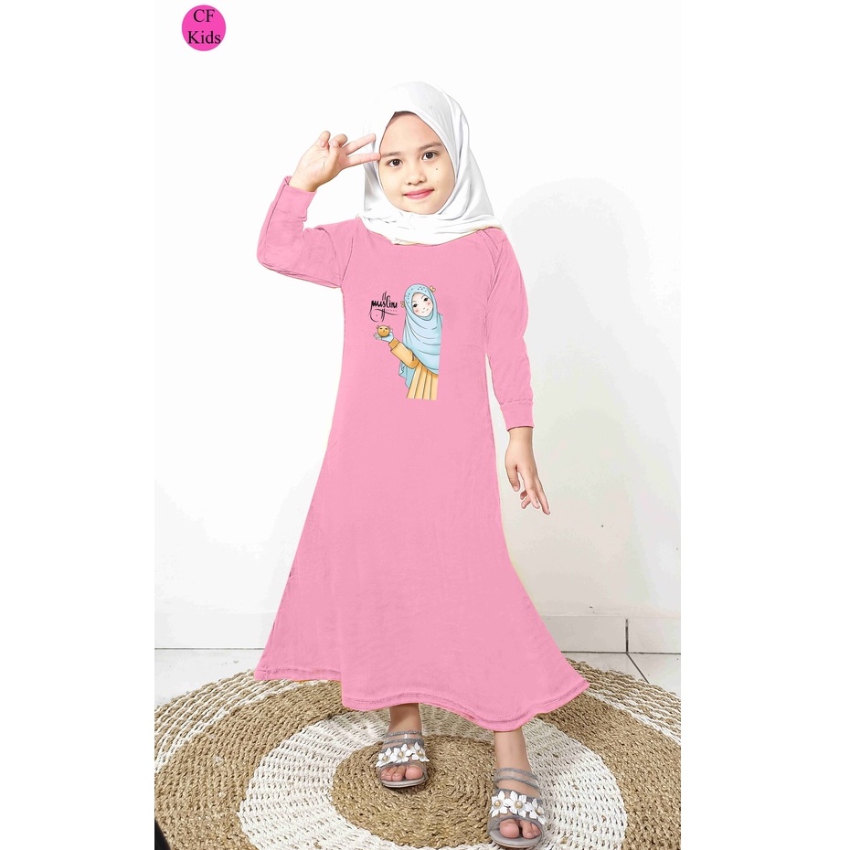 Gamis Anak Perempuan DTF Muslimah Cute CF Kids