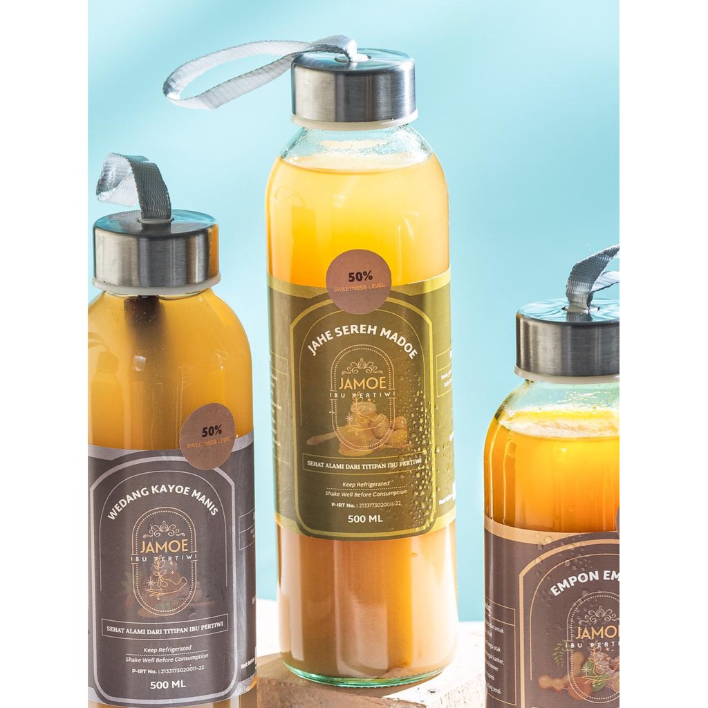 

JAMOE IBU PERTIWI JAMU JAHE SEREH MADOE 500ML 50% LESS SWEET