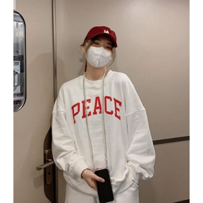 SWEATER UNISEX PEACE TEBAL HALUS KEKINIAN TERBARU''