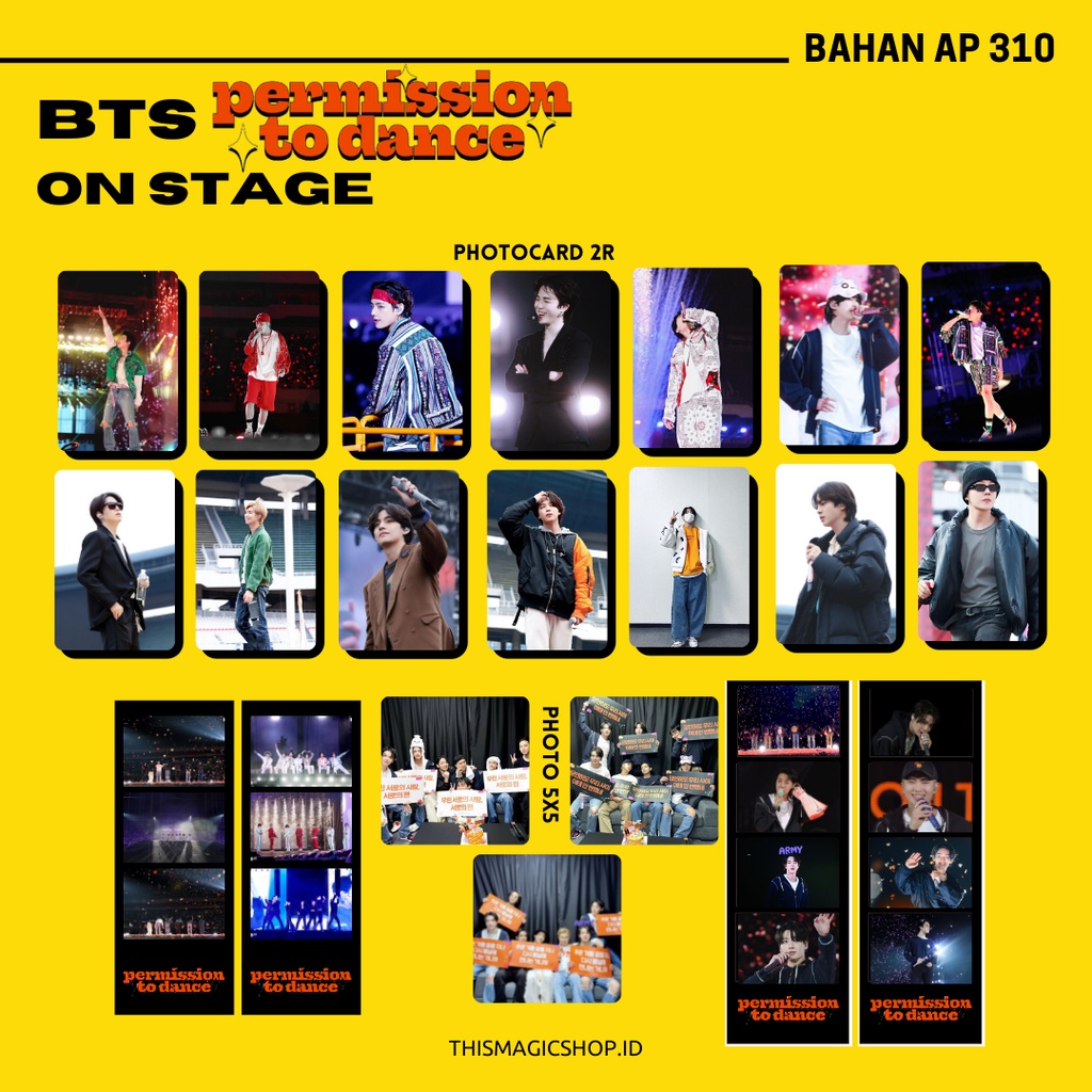 BTS PHOTOCARD PACK / FANKIT BTS PERMISSION TO DANCE ON STAGE | BTS PTD SEOUL 2022 // PTD LAS VEGAS -