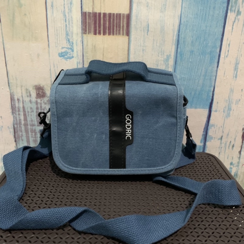 Tas Camera DSLR/Mirrorless - Tas elektronik - Tas Kanvas anti air - Biru