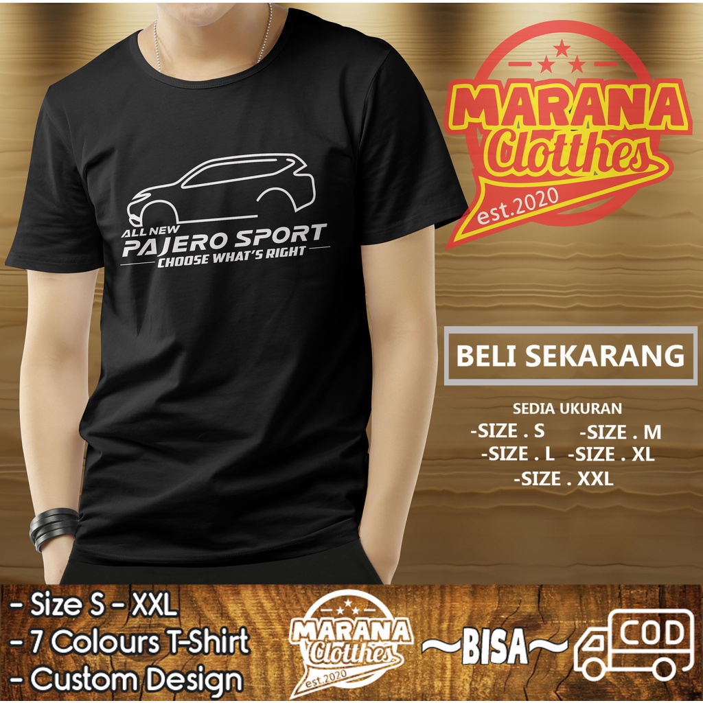 KAOS BAJU ALL NEW PAJERO SPORT KAOS OTOMOTIF