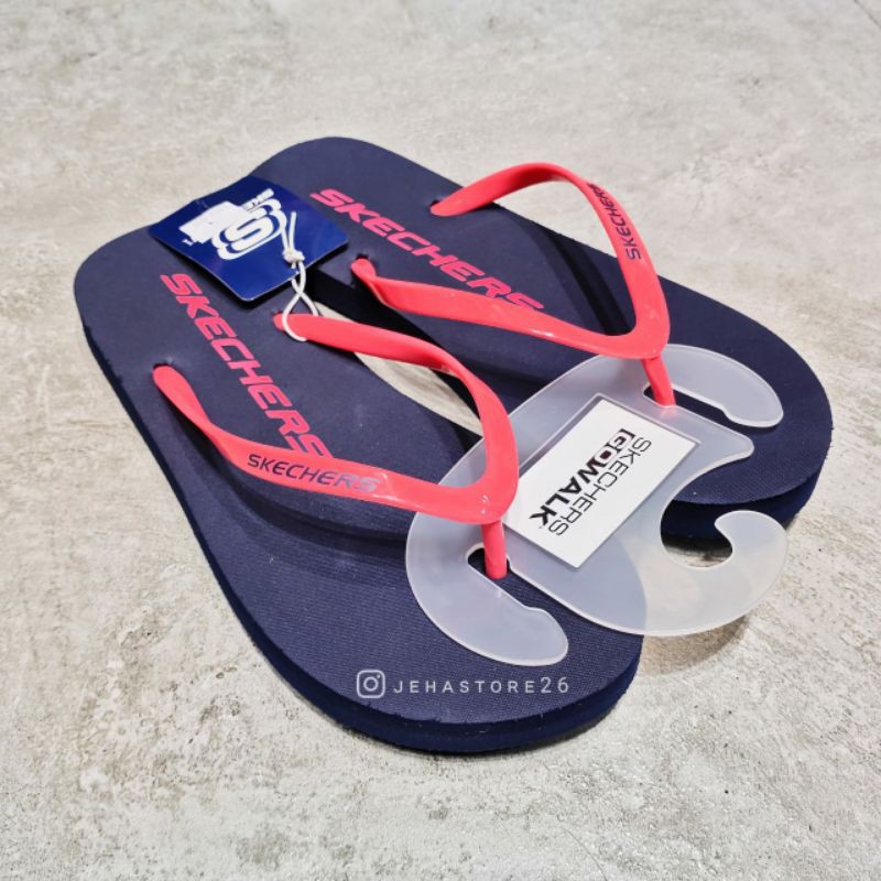 [ SPORTS STATION ] Sandal Skechers GoWalk Wanita - Navy