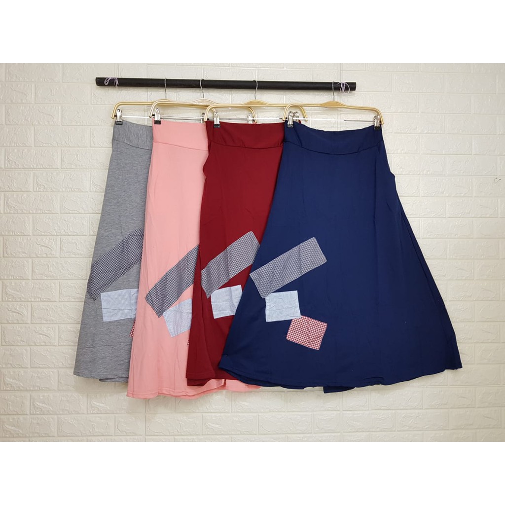 rok muslim wanita mayung kaos tebal babytery/rok unik premium/rokjumbo big size