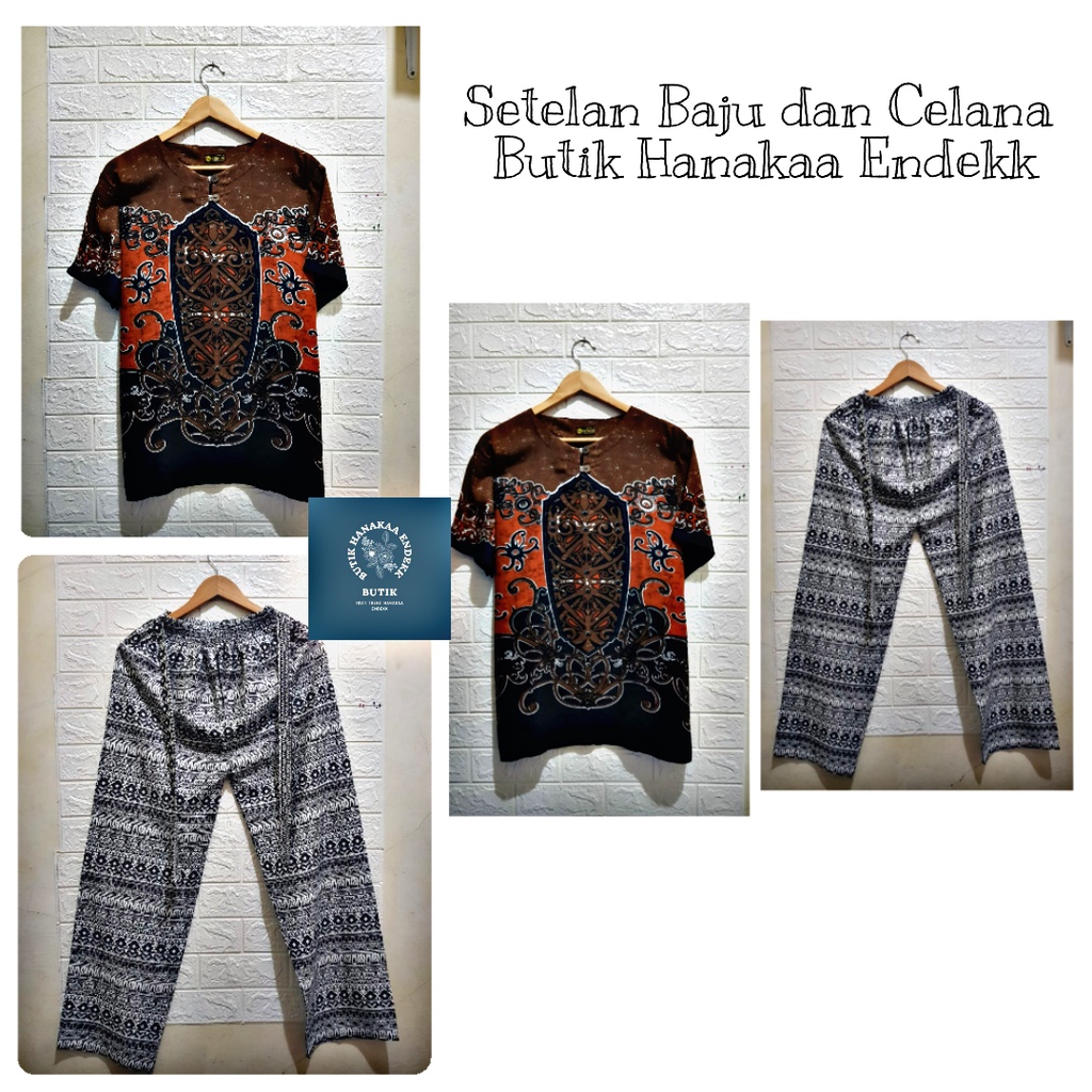 Set/Setelan Baju dan Celana Etnik Gala Pria/Wanita (Unisex)