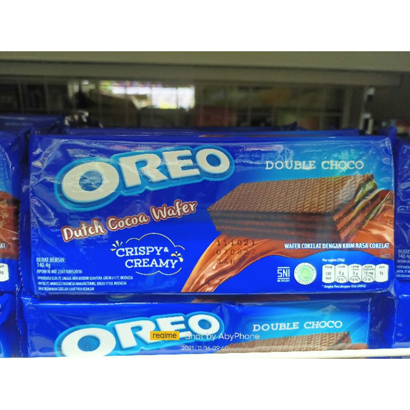 

OREO Double Choco Dutch Cocoa Wafer Crispy Creamy 140.4gr