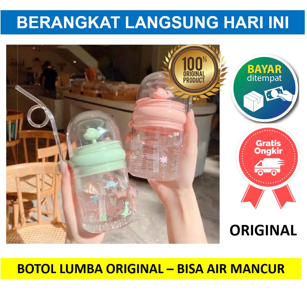 Botol Lumba Lumba Air Minum Anak Motif Karakter Lumba-lumba Children Pot Paus Mancur