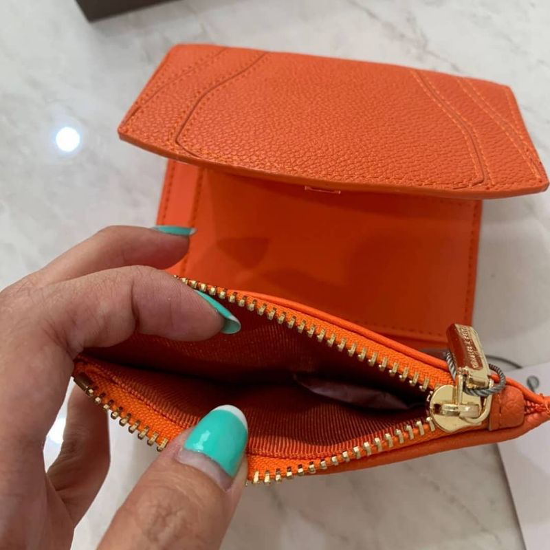 3.3 SALE | CK Croc-Effect Push-Lock Mini Wallet