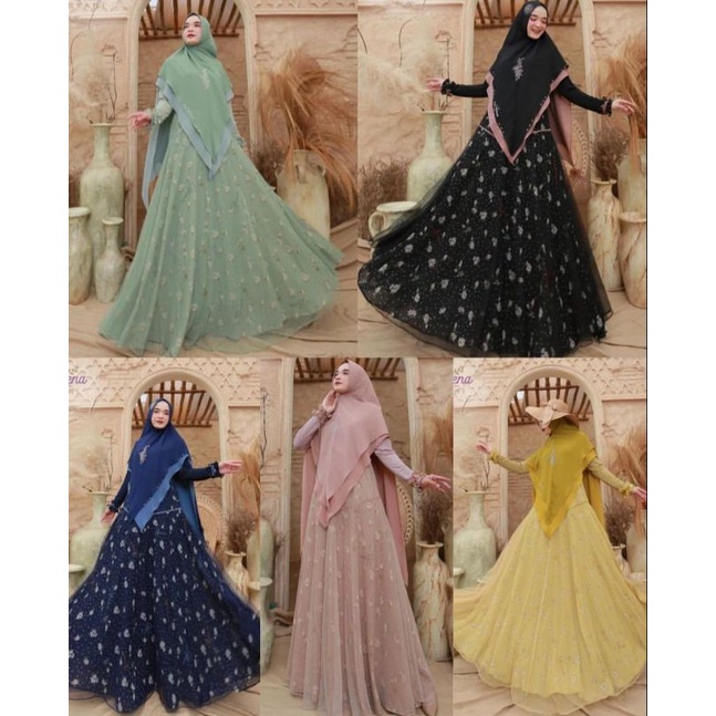 GAMIS SET MAHIRA SERIES ORI ELDEENA BY KANAYA