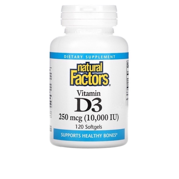 NF Natural Factor vitamin D3 250mcg 10000IU 120SG