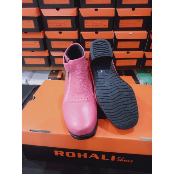 Sepatu Boots Anak Cewek Kulit Sapi Asli