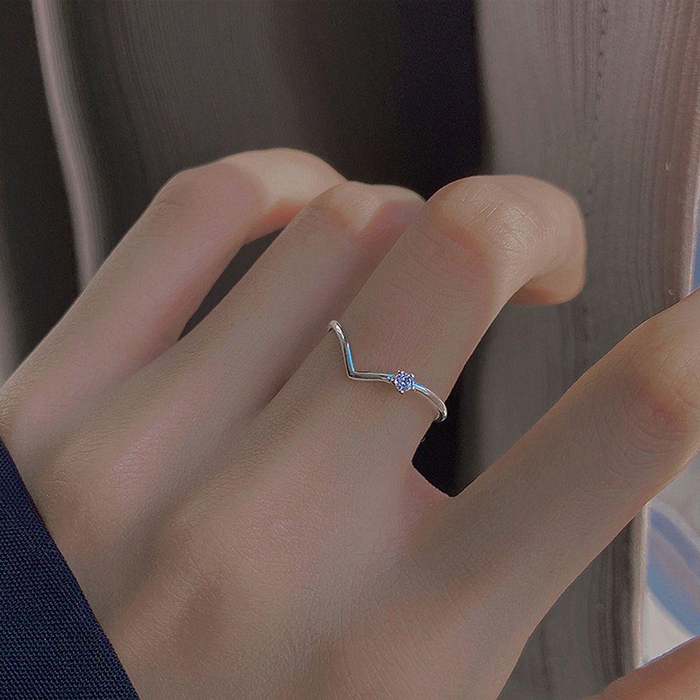 Mxbeauty Cincin Bentuk V Adjustable Gaya Korea Untuk Wanita