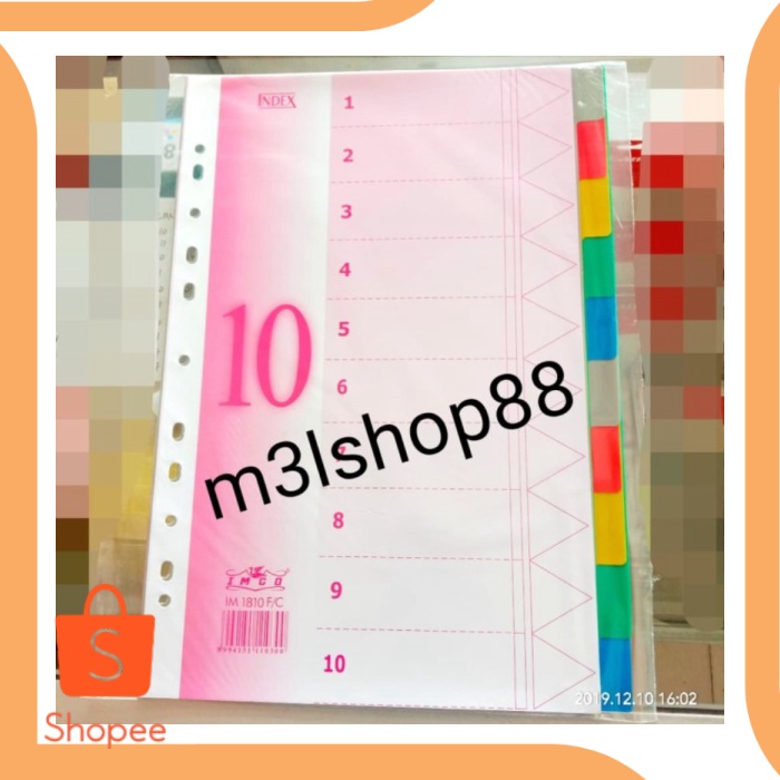 

Pembatas order divider index ukuran folio limited stock 6Zept21