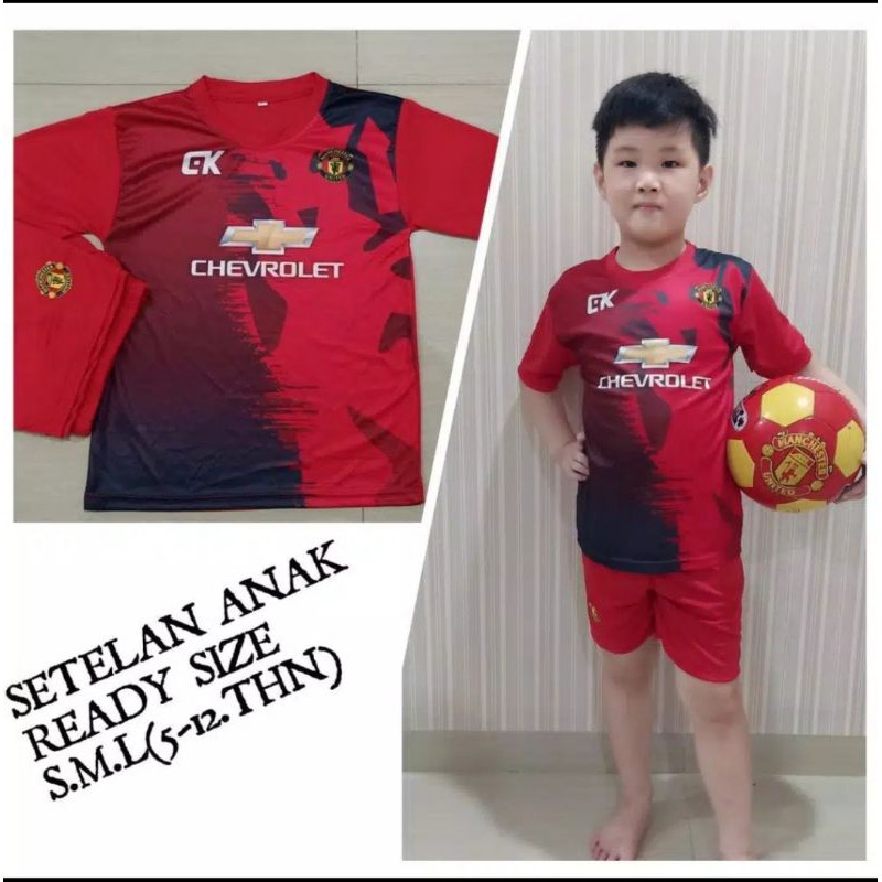 SETELAN BAJU BOLA ANAK SML