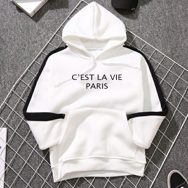 Luckshop88 Sweater CEST LA VIE PARIS Wanita Bahan Baby 