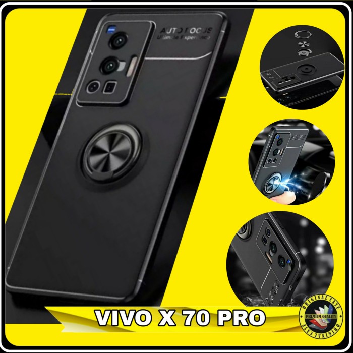 Casing Vivo X70 Pro Softcase X 70 Pro Iring Magnetic Slim Armor