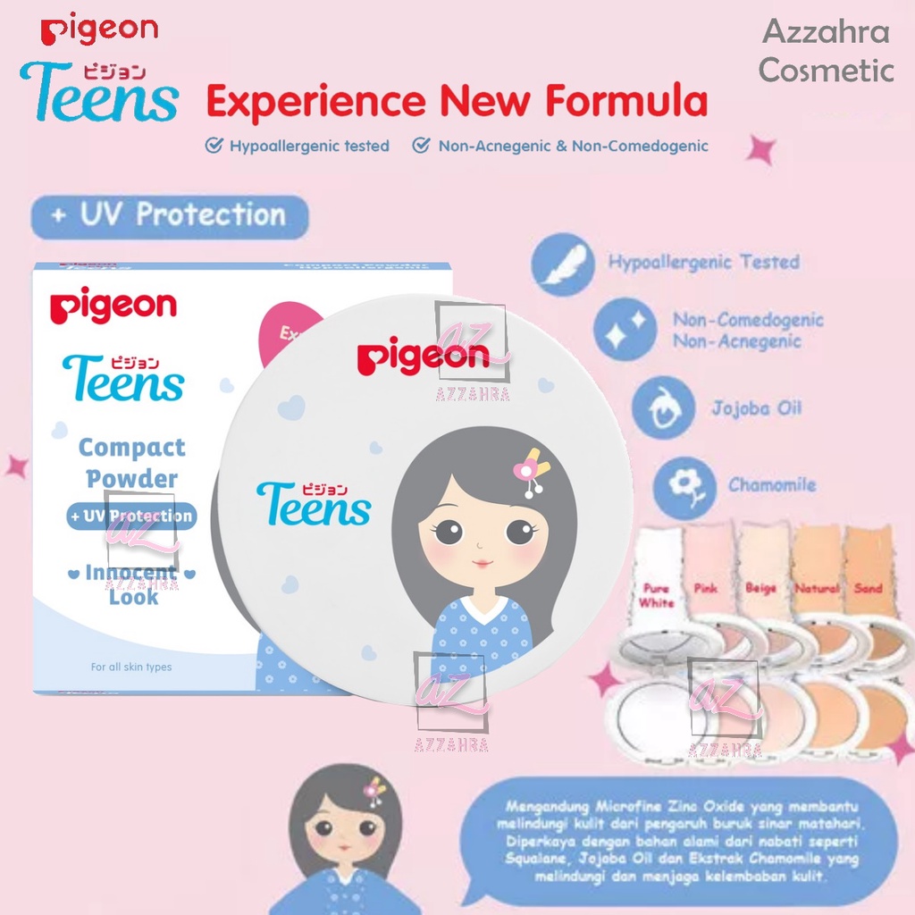 Pigeon Teens Compact Powder + UV Protection 14Gr | Bedak Padat