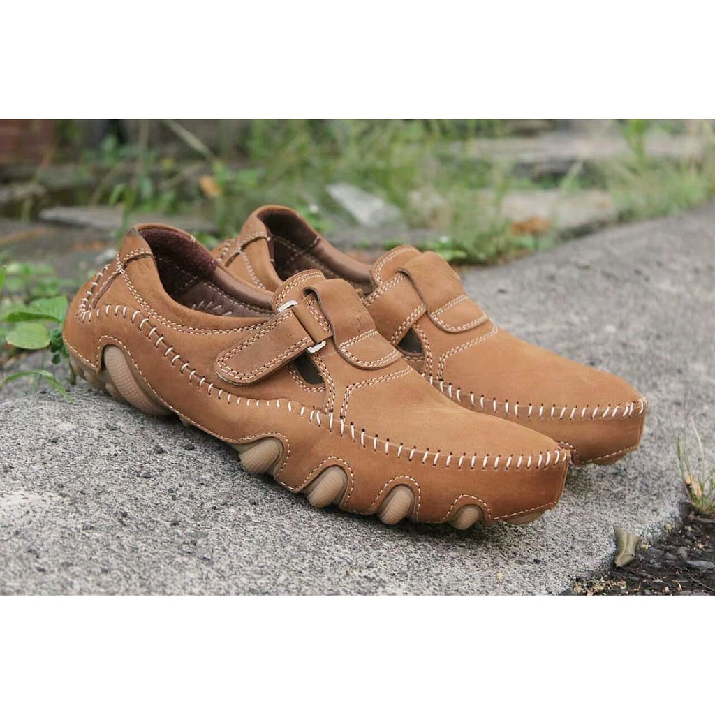 ABRHM X BUFON Sepatu Slip On Pria Sepatu Pria Casual Kulit Asli Original Sepatu Kerja Cowo/Cowok Ori