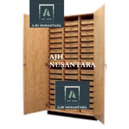 

Locker Percobaan Siswa, 48 Tray (P)1200 x (L)600 x (T)2150mm