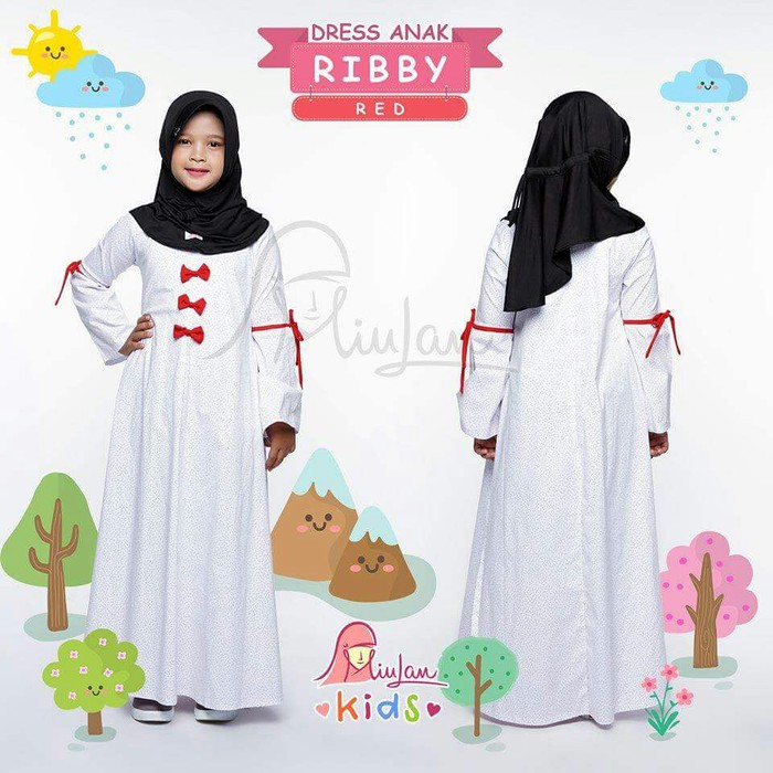 Gamis Anak | Baju Muslim Anak RIBBY Dress Kids By MiuLan