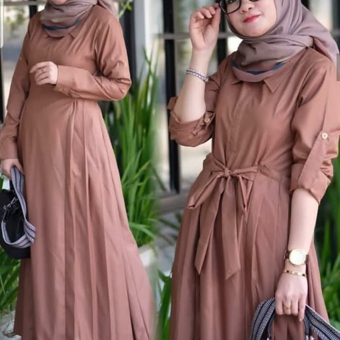 Gamis Lebaran 2020 Remaja Model Gamis Terbaru Ed Syari Mauras Px476 Baju Khawla Dress Ter Shopee Indonesia